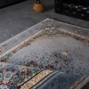 فرش ماشینی 700 شانه تراکم 2550 طرح ملیسا سیلور