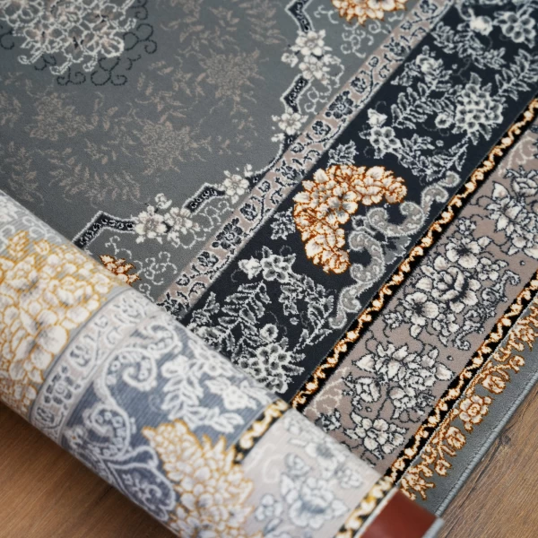 Machine made carpet 700 reeds density 2550 Silver Narenj design