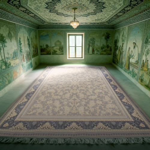 فرش ماشینی 700 شانه تراکم 2550 طرح نگار ترمه ای