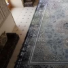 فرش ماشینی ۷۰۰ شانه تراکم ۲۵۵۰ طرح پالاس آبی