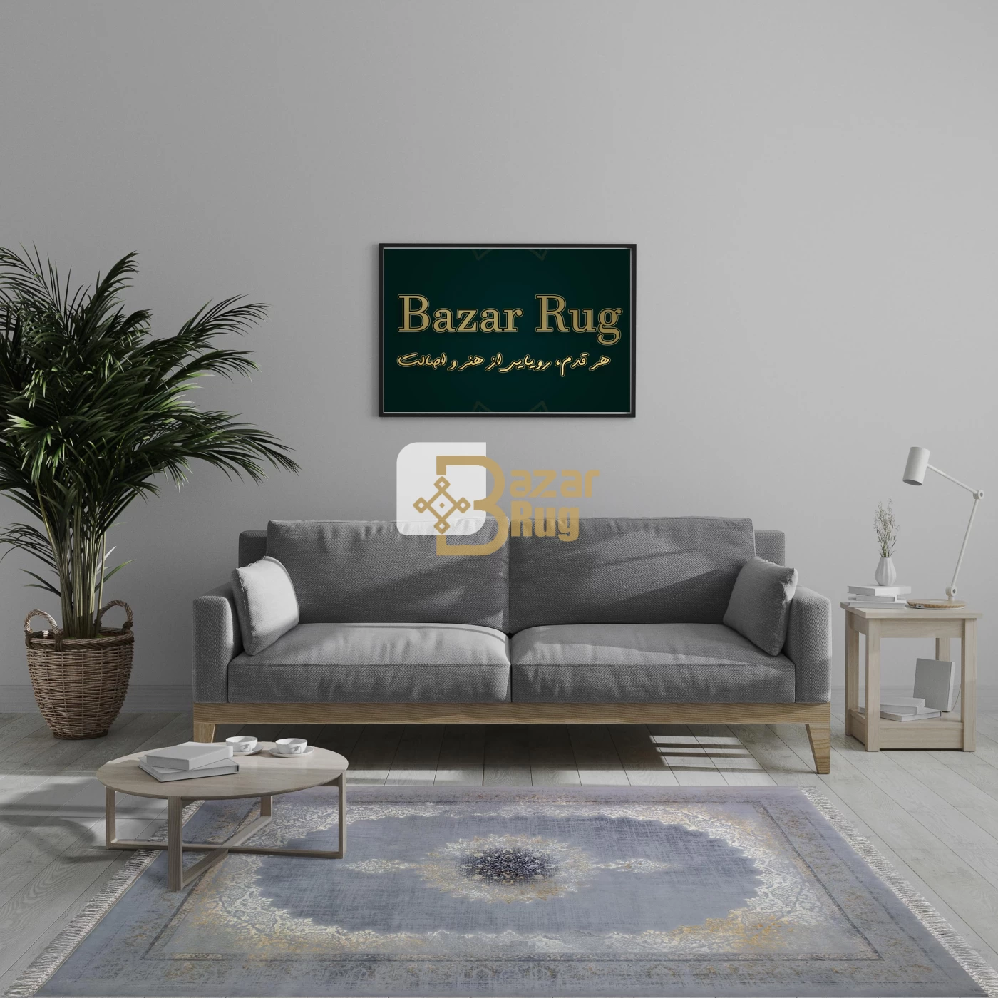 فرش ماشینی 700 شانه تراکم 2550 طرح رها نقره ای