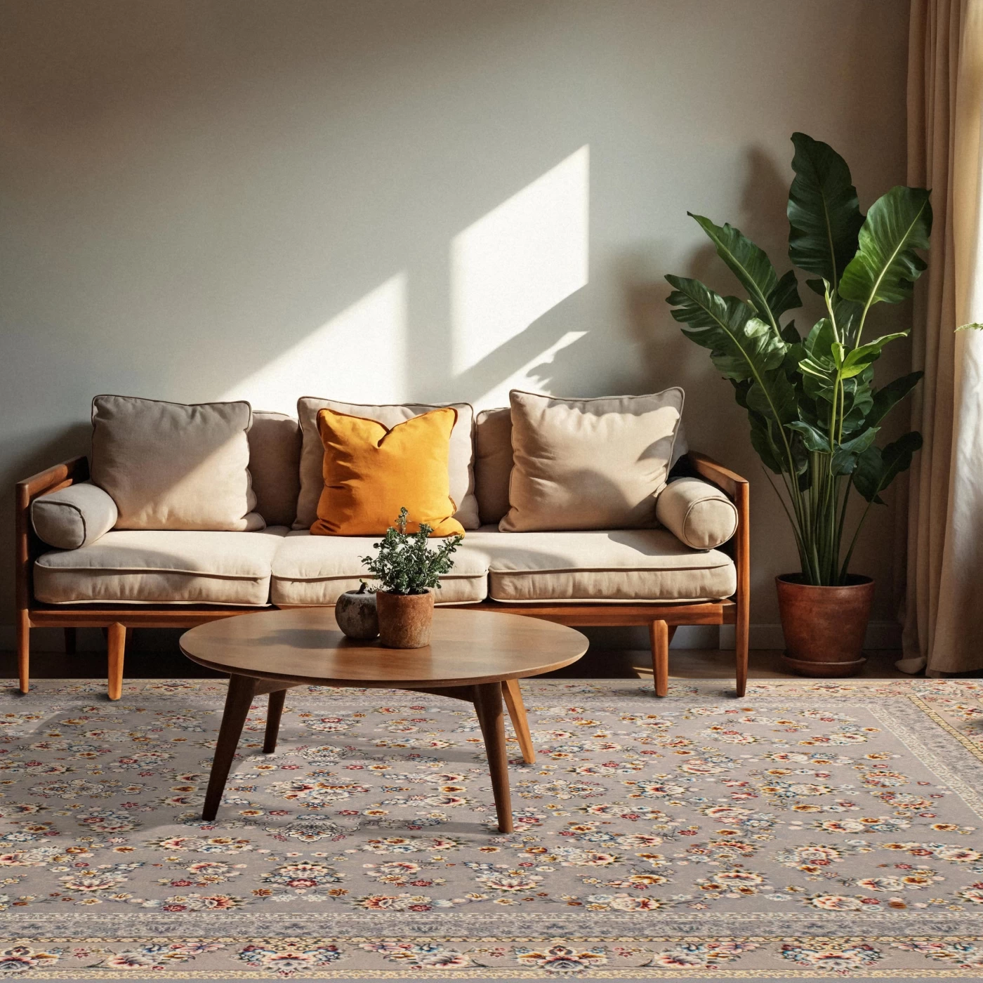 فرش ماشینی 700 شانه تراکم 2500 طرح ساحل ترمه ای