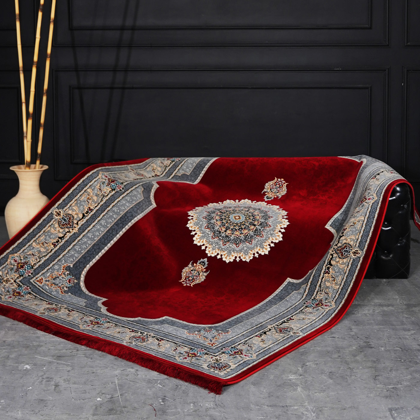 فرش ماشینی 700 شانه تراکم 2550 طرح سرور لاکی