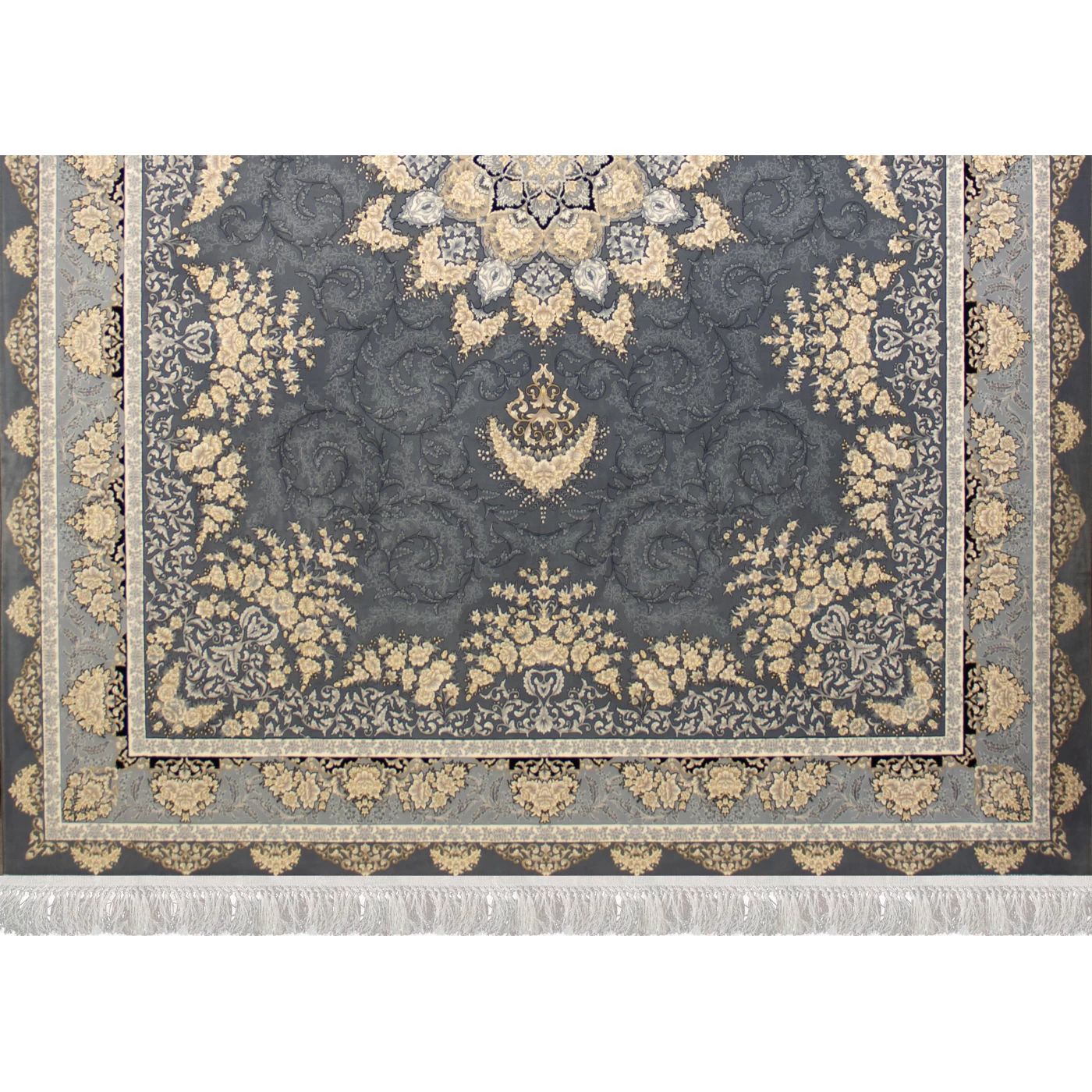 	فرش ماشینی 700 شانه تراکم 2550 طرح شیفته دودی