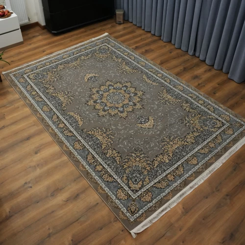 فرش ماشینی 700 شانه تراکم 2550 طرح شیفته ترمه ای