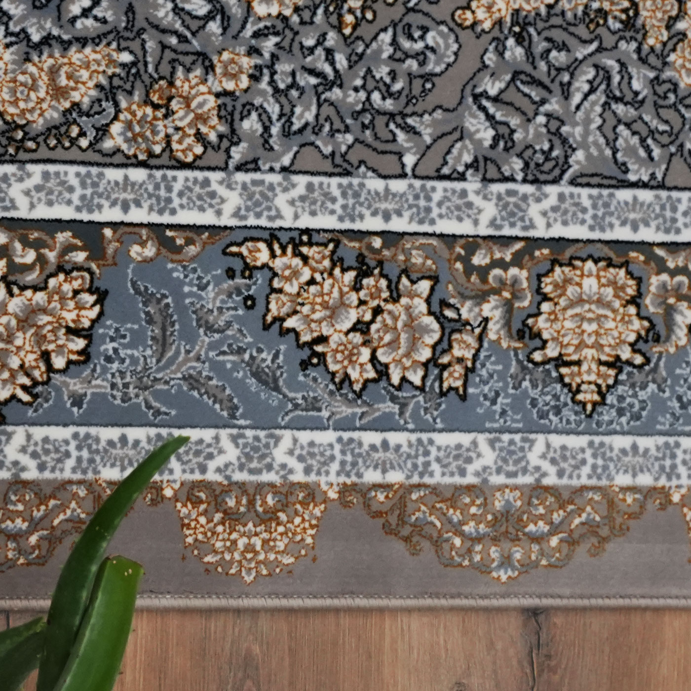 فرش ماشینی 700 شانه تراکم 2550 طرح شیفته ترمه ای