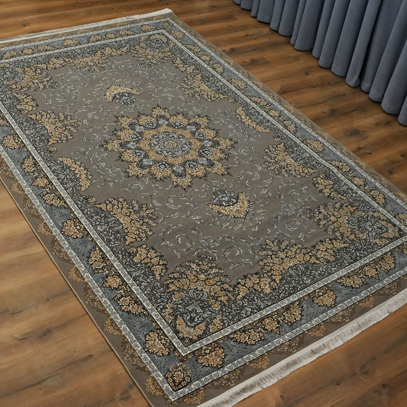 فرش ماشینی 700 شانه تراکم 2550 طرح شیفته ترمه ای