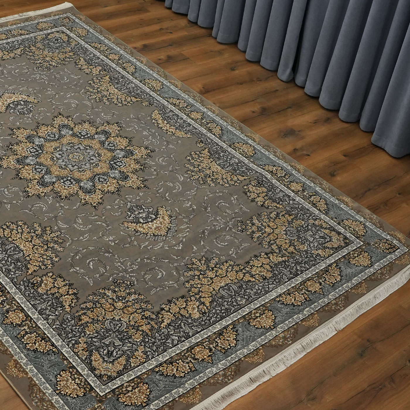 فرش ماشینی 700 شانه تراکم 2550 طرح شیفته ترمه ای