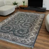 فرش ماشینی 700 شانه تراکم 2550 طرح شکوه دودی