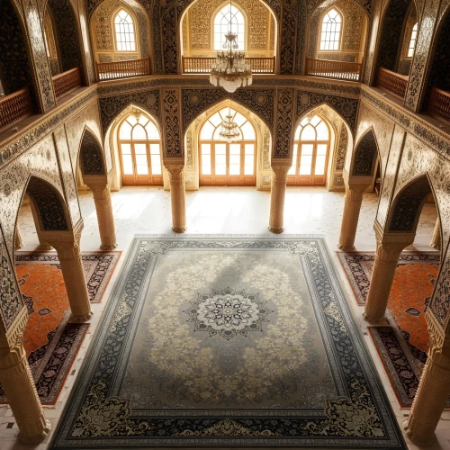 فرش ماشینی 700 شانه تراکم 2550 طرح تندیس ترمه ای