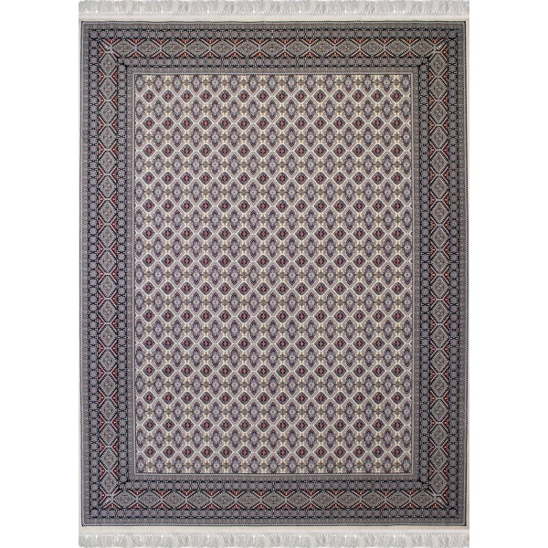 Machine-made Carpet, 700 Reeds, 2550 Density, Turkmen Design Smoke grey