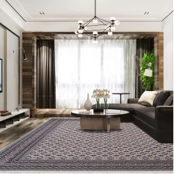 سجادة آلية 700 عقدة، كثافة 2550، تصميم تركماني - بازار راج - سجادة صناعية