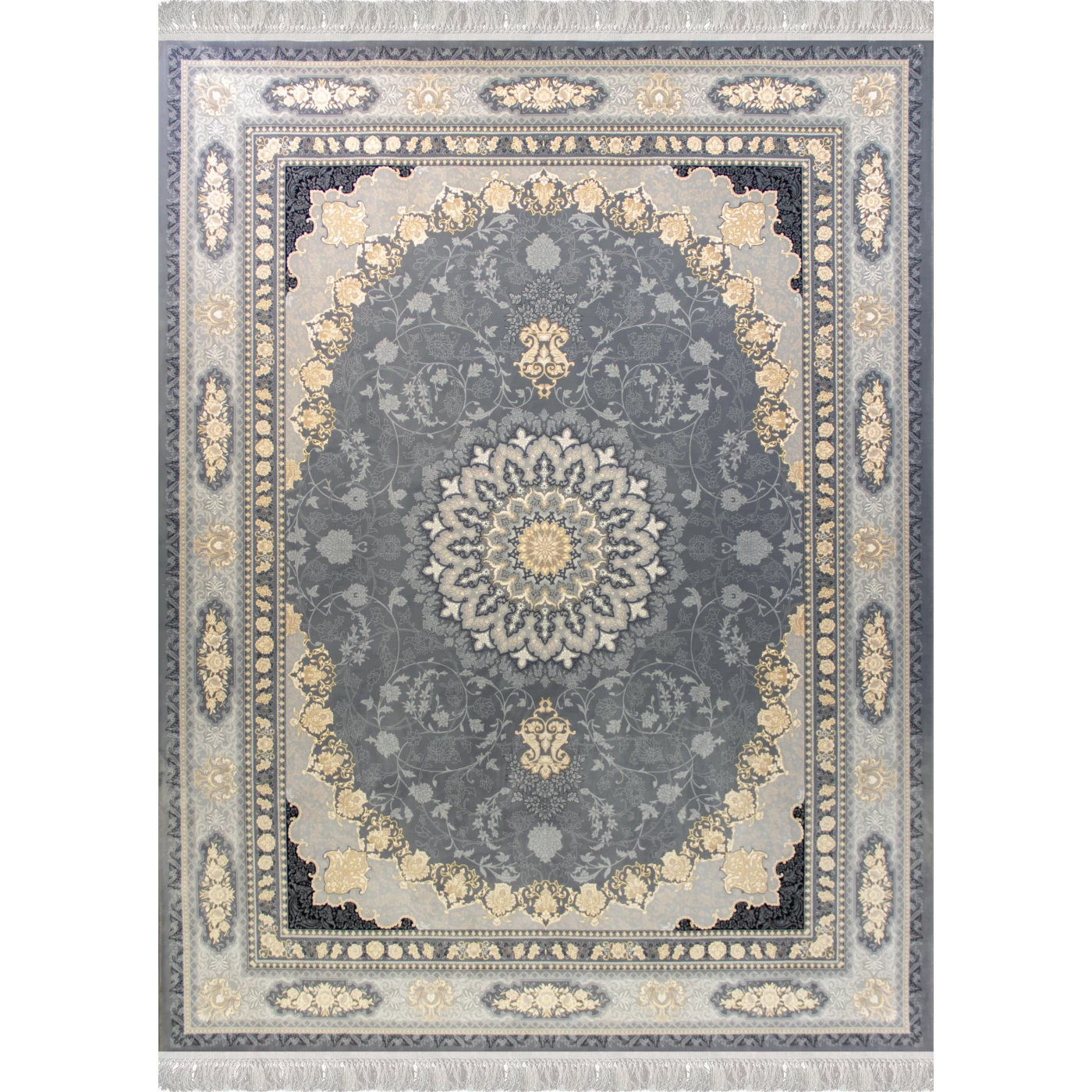 فرش ماشینی ۷۰۰ شانه تراکم ۲۵۵۰ طرح آنیسا دودی