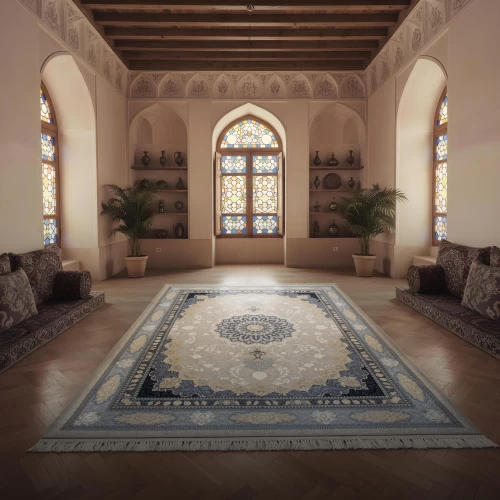 فرش ماشینی ۷۰۰ شانه تراکم ۲۵۵۰ طرح آنیسا ترمه‌ ای