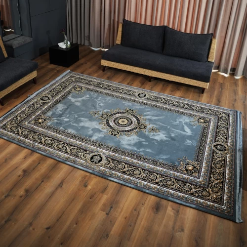 فرش ماشینی 700 شانه تراکم 2550 طرح جیوا دودی