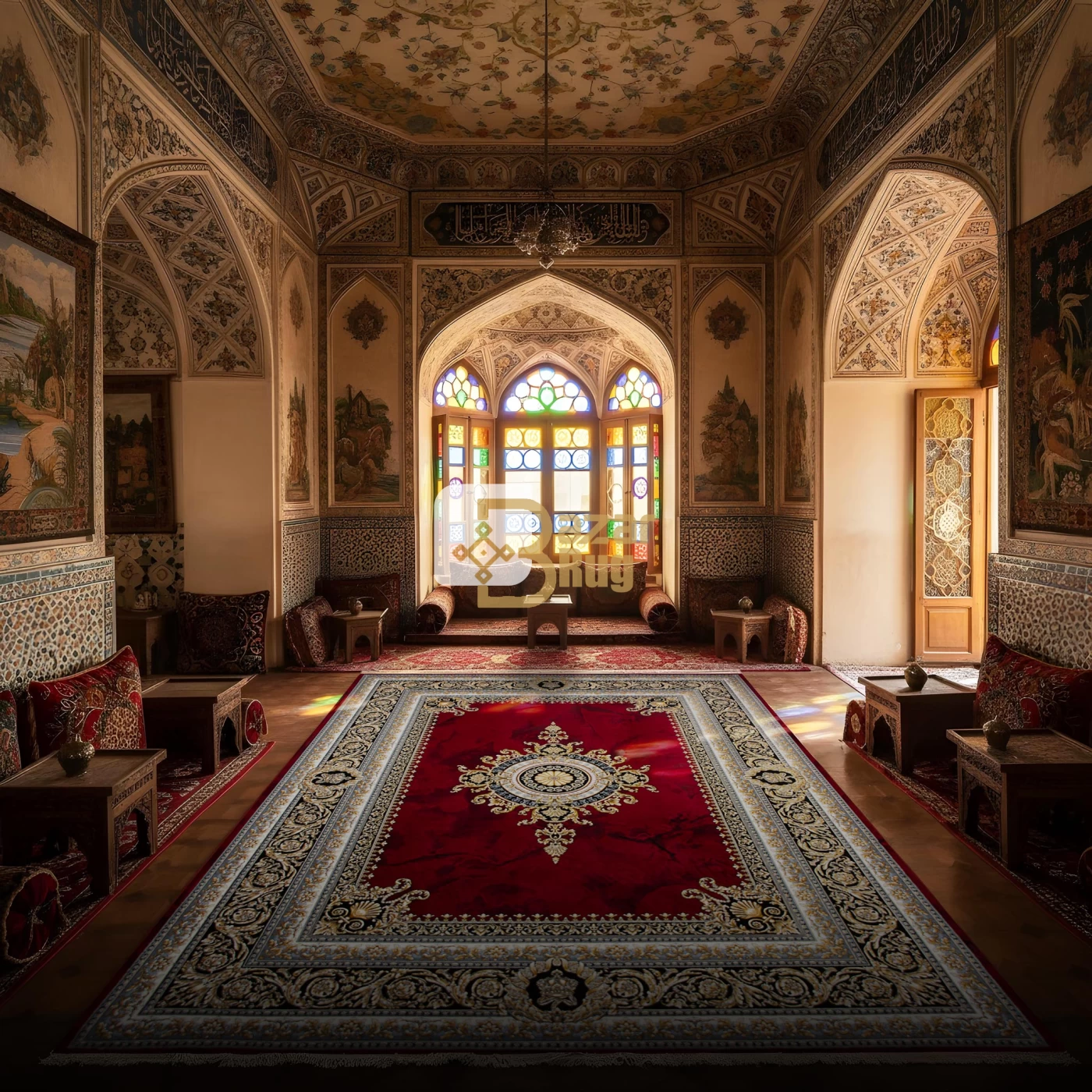   فرش ماشینی ۷۰۰ شانه تراکم ۲۵۵۰ طرح جیوا لاکی