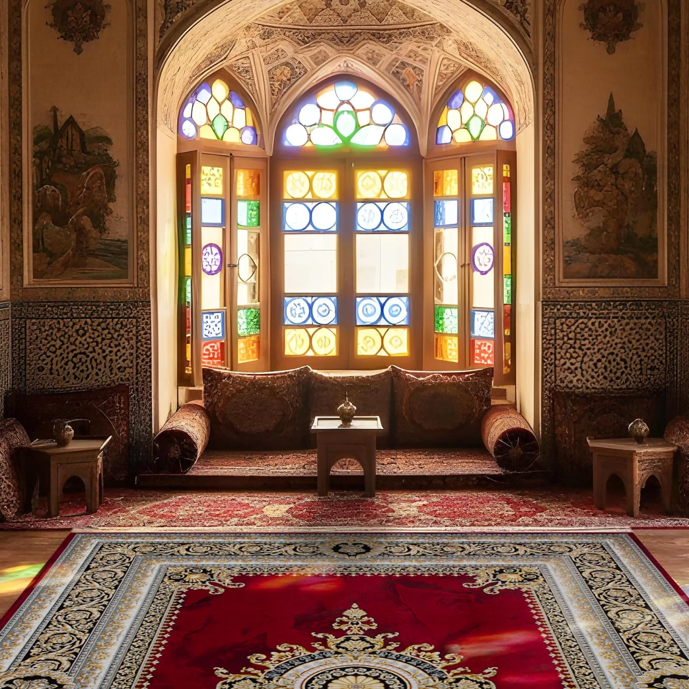   فرش ماشینی ۷۰۰ شانه تراکم ۲۵۵۰ طرح جیوا لاکی