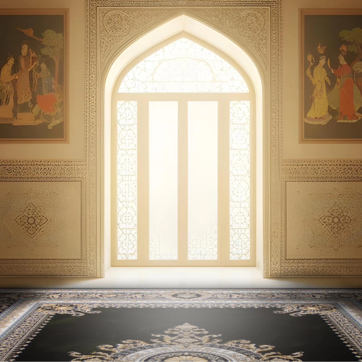 فرش ماشینی 700 شانه تراکم 2550 طرح تندیس دودی