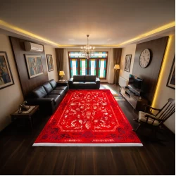 فرش ماشینی 700 شانه تراکم 2550 طرح1127 روناسی