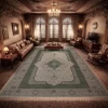 فرش ماشینی 700 شانه تراکم 2550 طرح4217 کاراملی