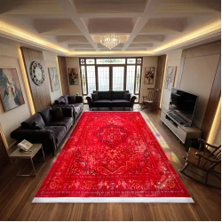 فرش ماشینی 700 شانه تراکم 2550 طرح4616bروناسی - بازارفرش - فرش 700 شانه
