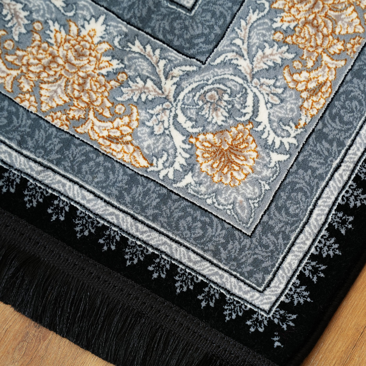  فرش ماشینی 700 شانه تراکم 2550 طرح نگار سرمه ای