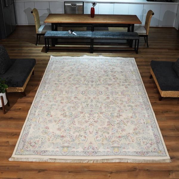 machine made carpet 1200 reeds 3600 density simin design cream