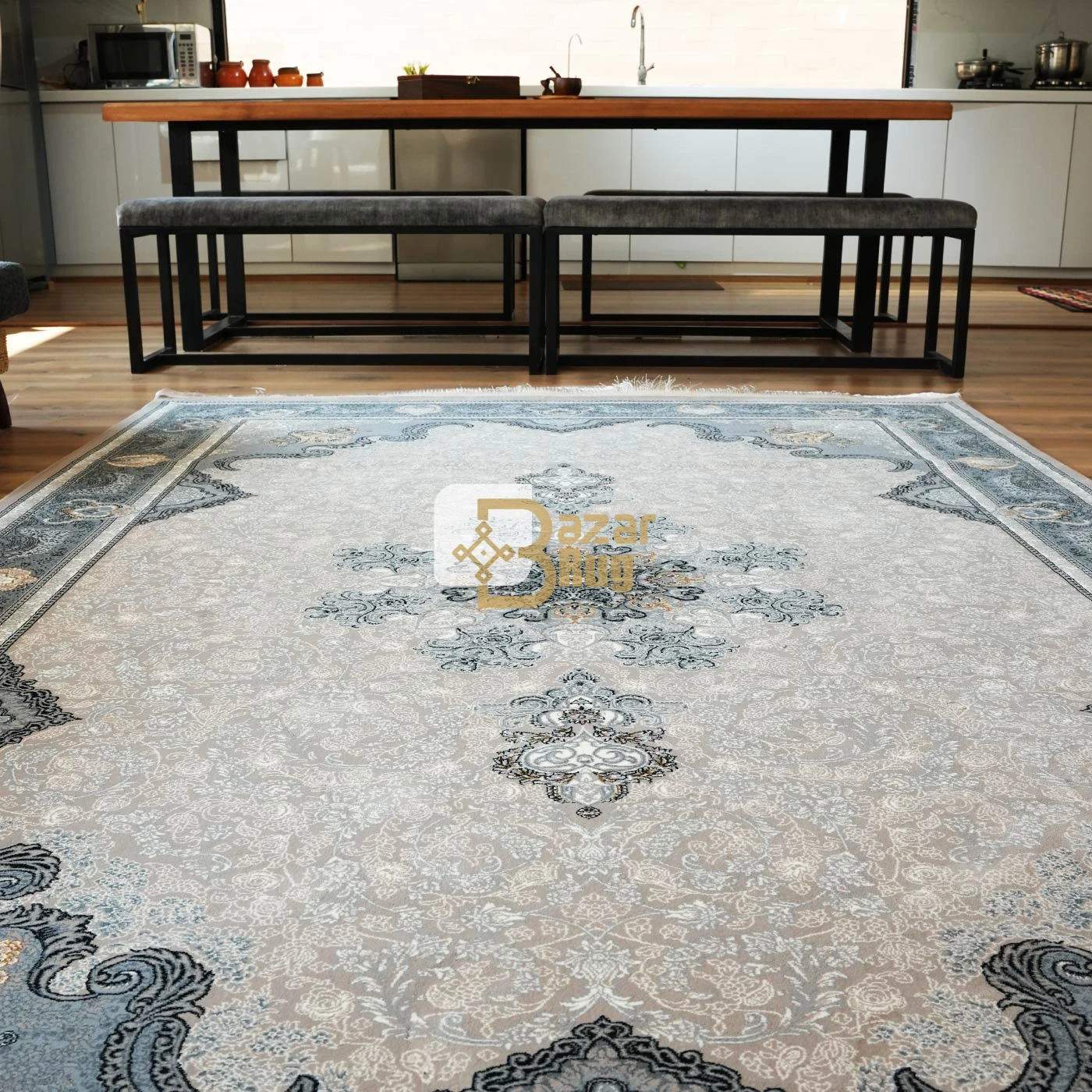 فرش ماشینی 700 شانه تراکم 2550 طرح آیدا