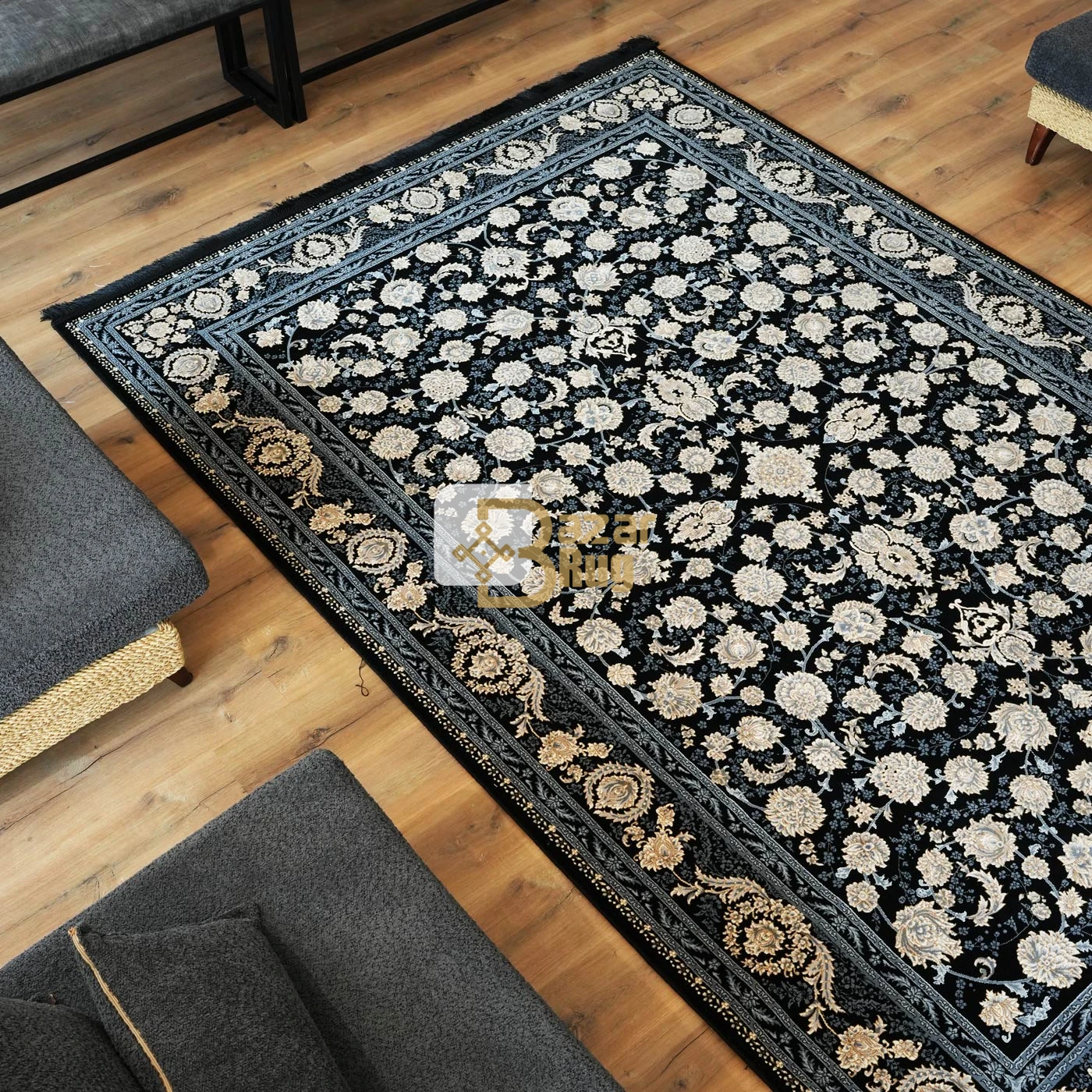 فرش ماشینی 700 شانه تراکم 2550 طرح هلیا
