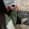 فرش ماشینی 700 شانه تراکم 2550 طرح نگین