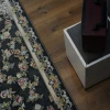 فرش ماشینی 1200 شانه تراکم 3600 طرح گلبهار دودی