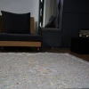 فرش ماشینی 1200 شانه تراکم 3600 طرح گلبهار نقره ای