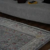 فرش ماشینی 1200 شانه تراکم 3600 طرح سیمین نقره ای