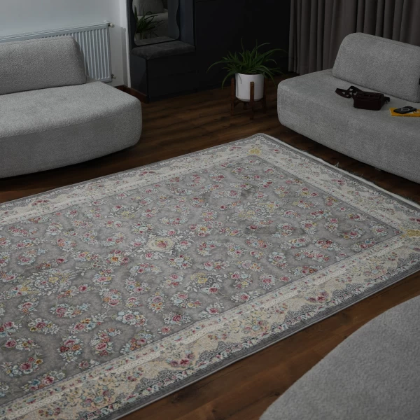 Machine-made Carpet 1200 Reeds, 3600 Density – Simin Silver Design