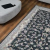 فرش ماشینی 1200 شانه تراکم 3600 طرح سوسن  دودی