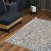 فرش ماشینی 700 شانه تراکم 2550 طرح آنا نقره ای