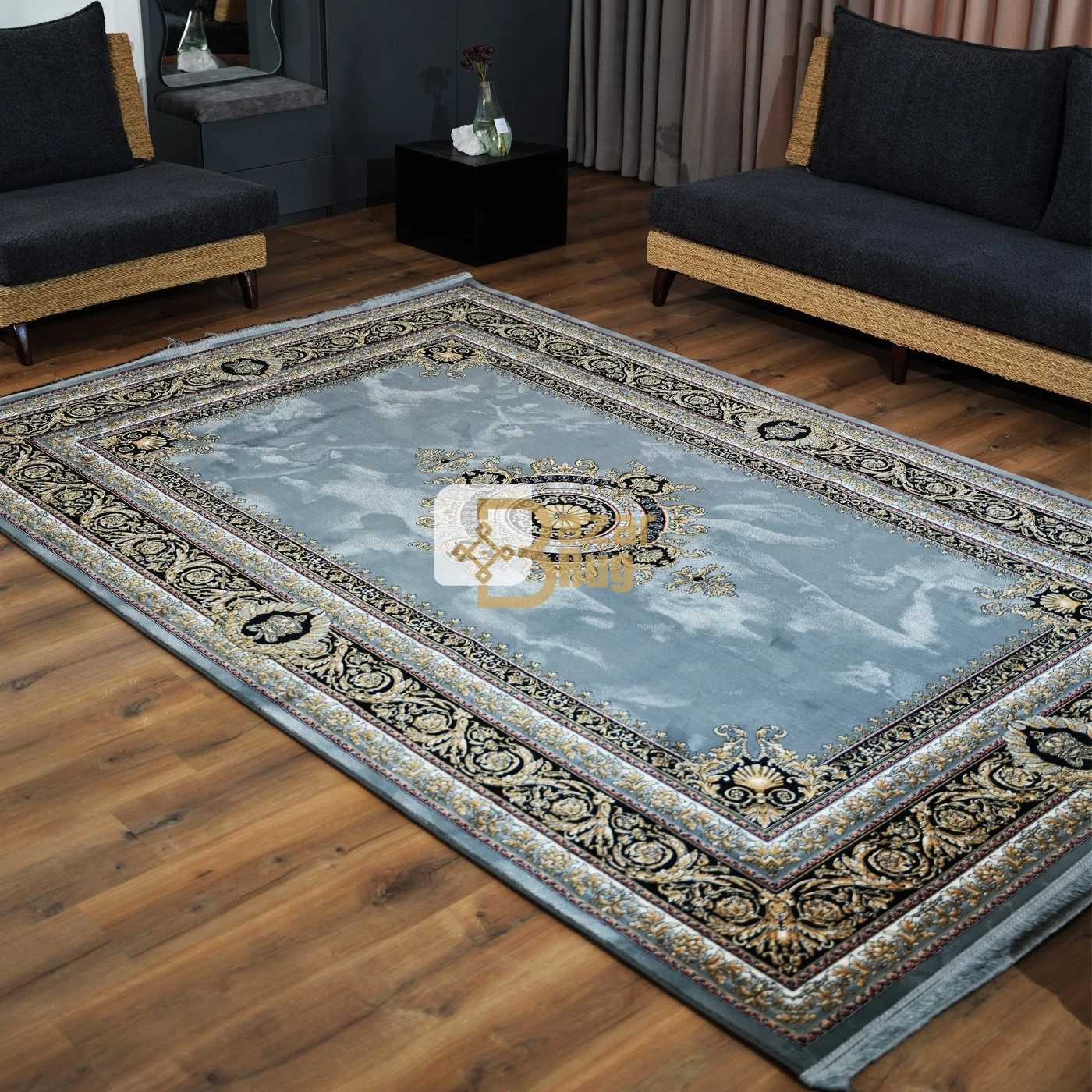 فرش ماشینی 1200 شانه تراکم 3600 طرح جیوا