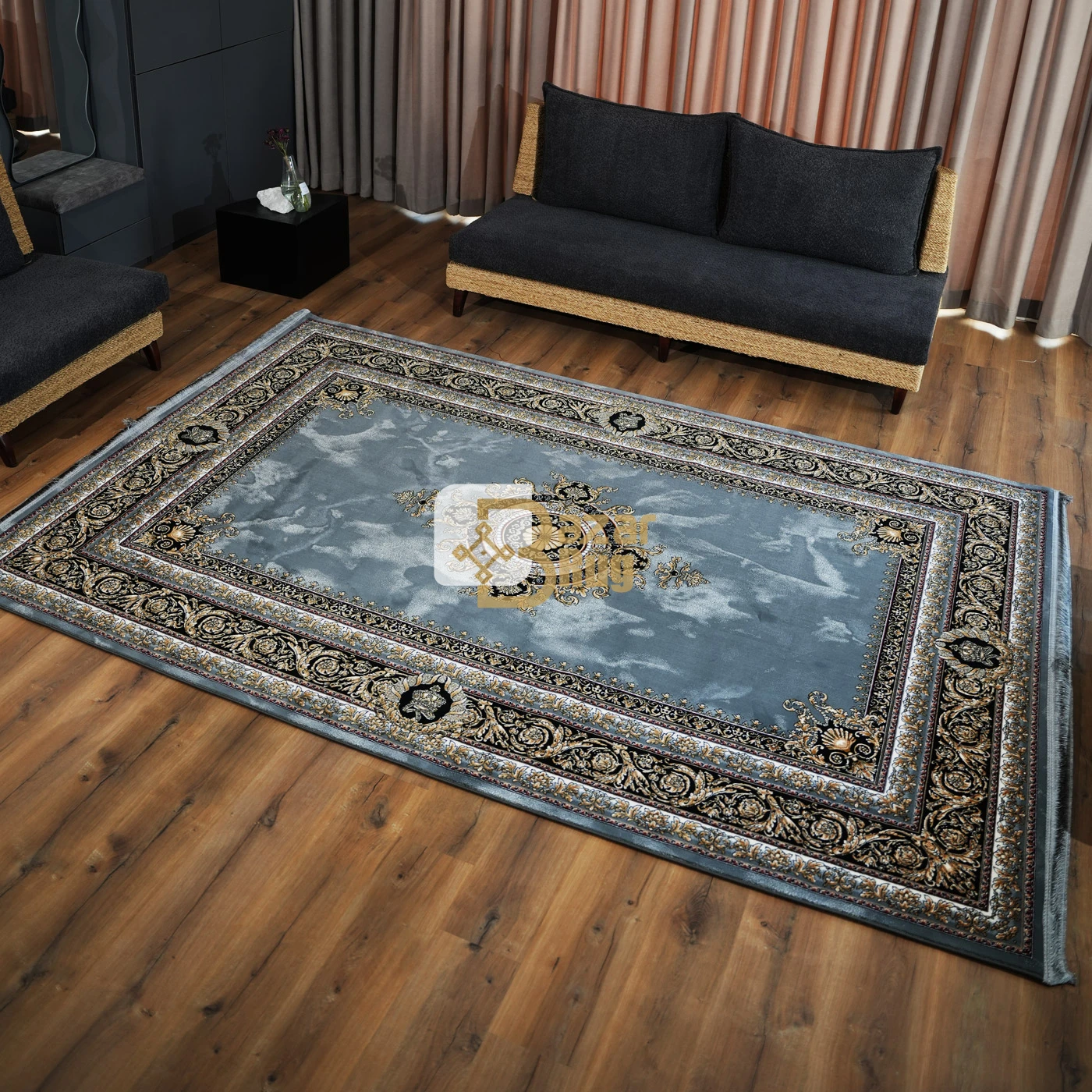 فرش ماشینی 1200 شانه تراکم 3600 طرح جیوا