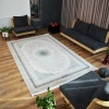 فرش ماشینی 700 شانه تراکم 2550 طرح مهر نقره ای - بازارفرش - فرش 700 شانه