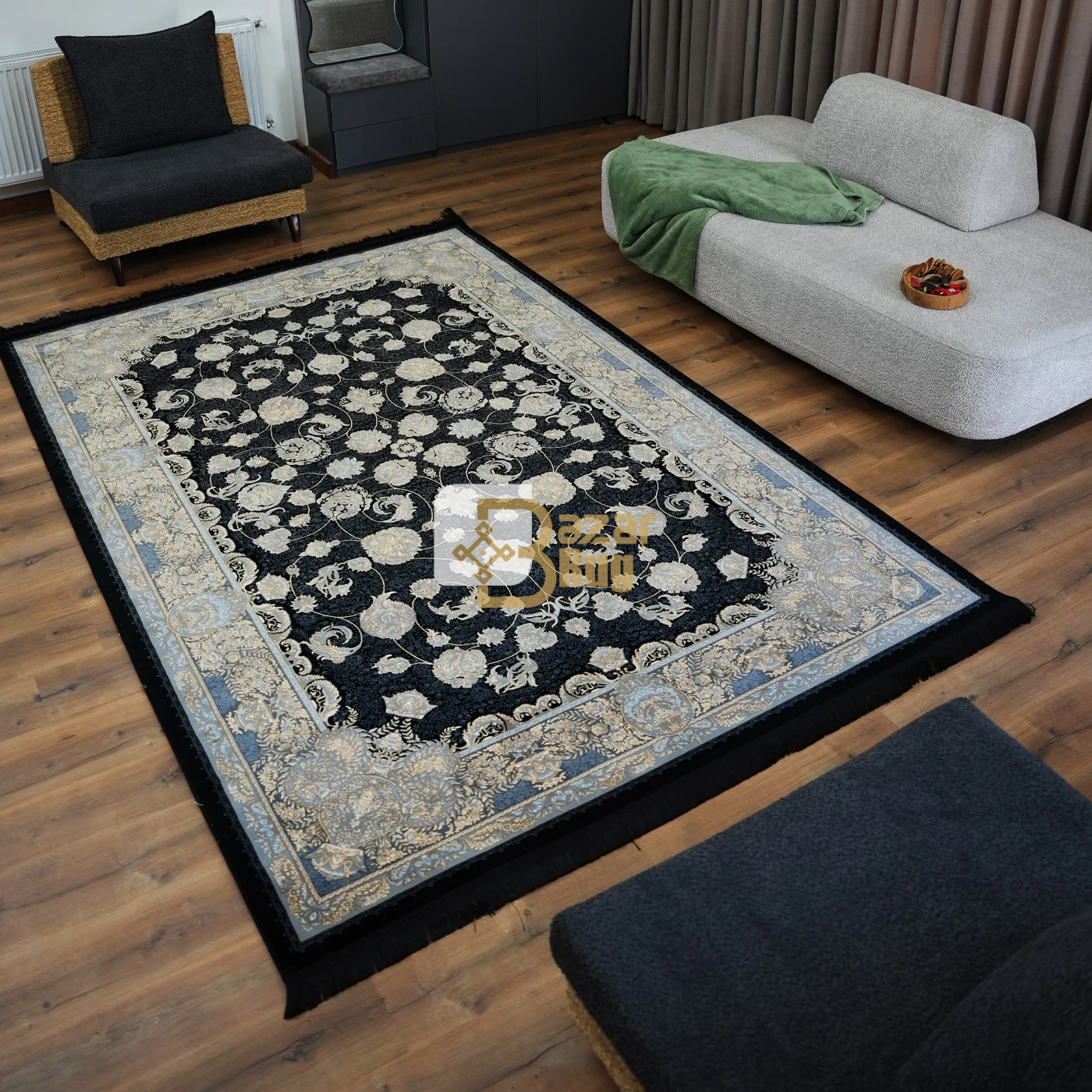 فرش ماشینی 700 شانه تراکم 2550 طرح همتا