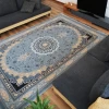 فرش ماشینی 700 شانه تراکم 2550 طرح آنیسا نقره ای