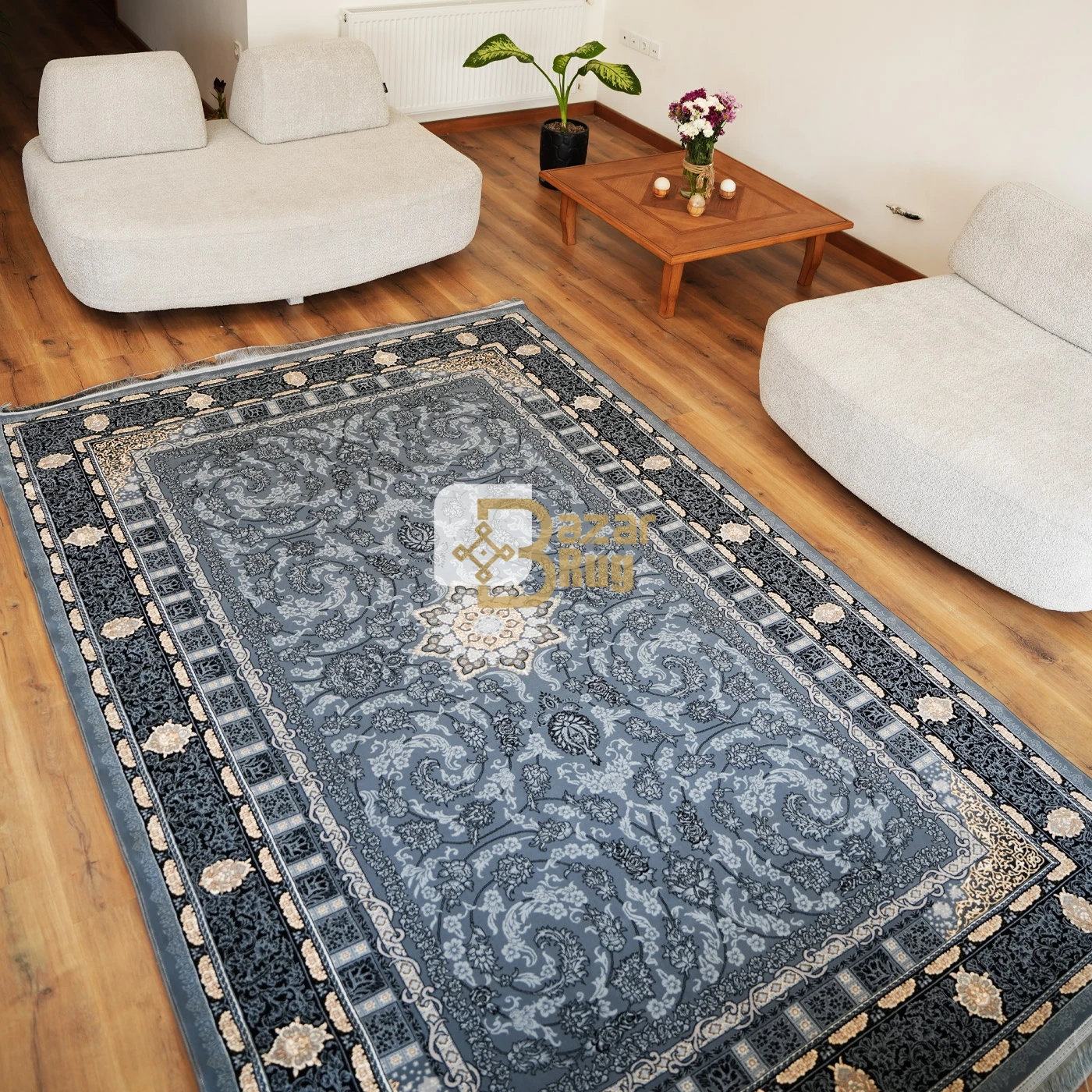 فرش ماشینی 700 شانه تراکم 2550 طرح دایان