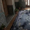 فرش ماشینی 700 شانه تراکم 2550 طرح 309 سرمه ای