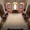 فرش ماشینی ۷۰۰ شانه تراکم ۲۵۵۰ طرح آنا  ترمه ای - بازارفرش - فرش 700 شانه
