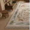 فرش ماشینی ۷۰۰ شانه تراکم ۲۵۵۰ طرح پاناروما ترمه‌ای