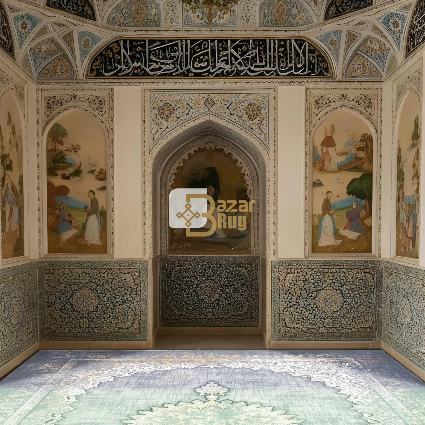 فرش ماشینی ۷۰۰ شانه تراکم ۲۵۵۰ طرح رها دودی