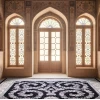 فرش ماشینی ۷۰۰ شانه تراکم ۲۵۵۰ طرح شکوه سرمه ای