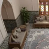 فرش ماشینی 700 شانه تراکم 2550 طرح آروانا دودی