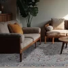 فرش ماشینی 700 شانه تراکم 2550 طرح ساحل  نقره ای